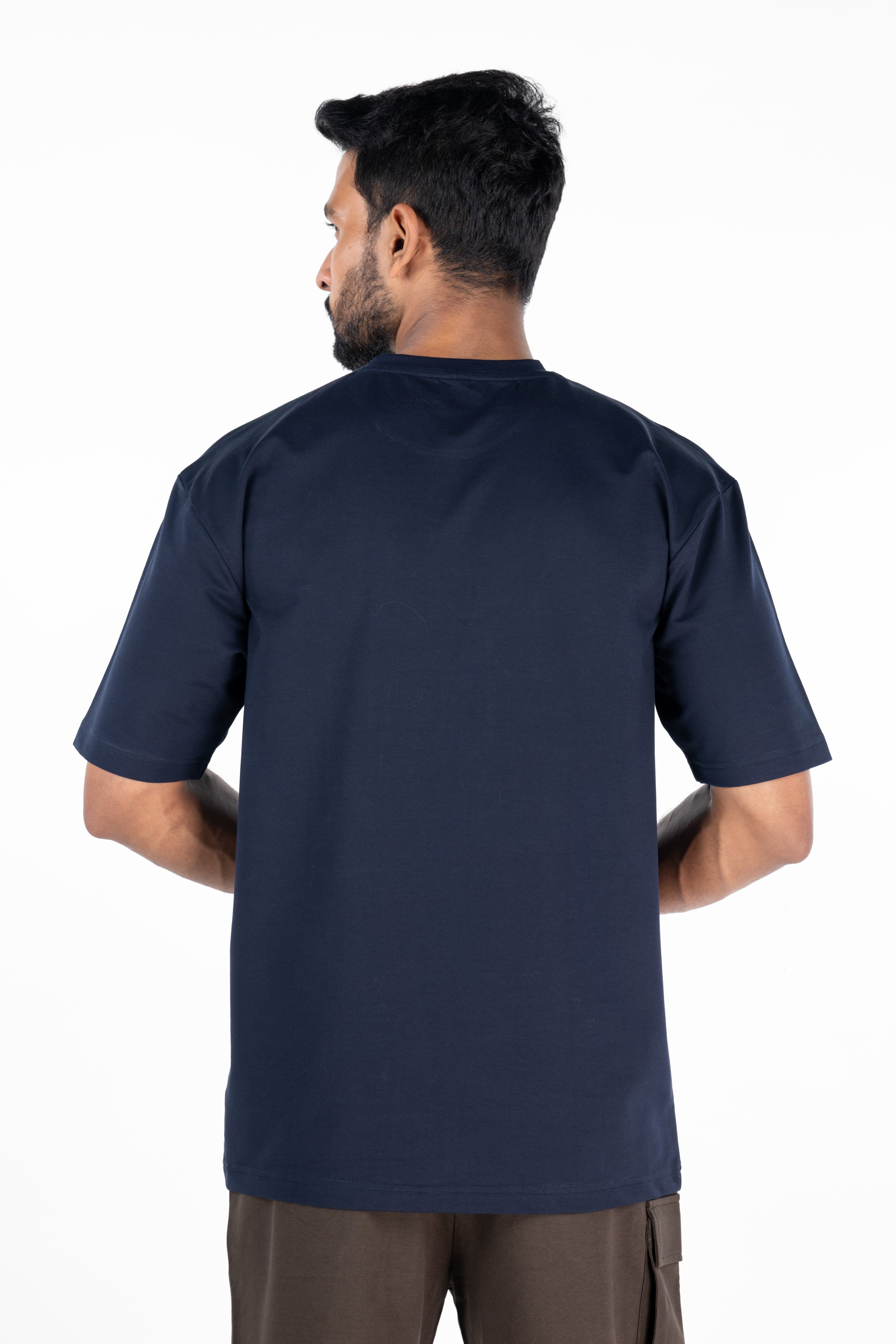 Bullish MILF Pump Cover in Navy — oversized athletic pump cover for gym wear